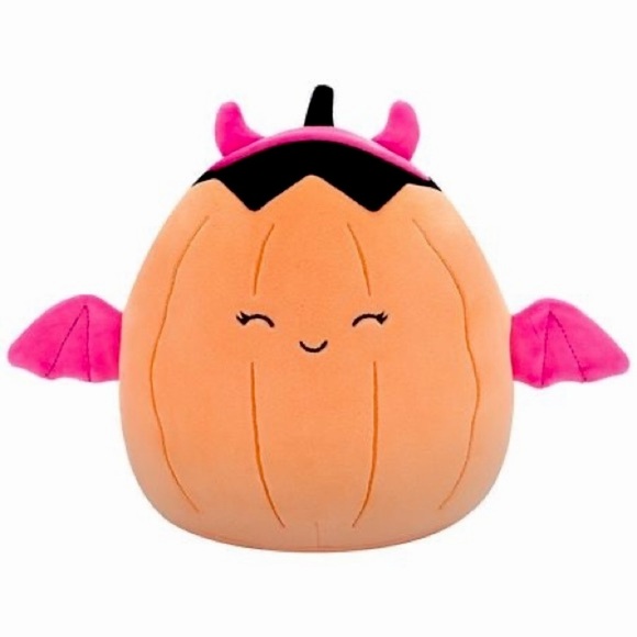 Margie the cute Pumkin Bat w/pink wings Squishmallow - Picture 4 of 9